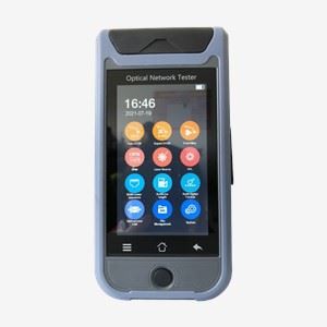 Mini OTDR optik tan domèn reflektomètr ak ekran manyen